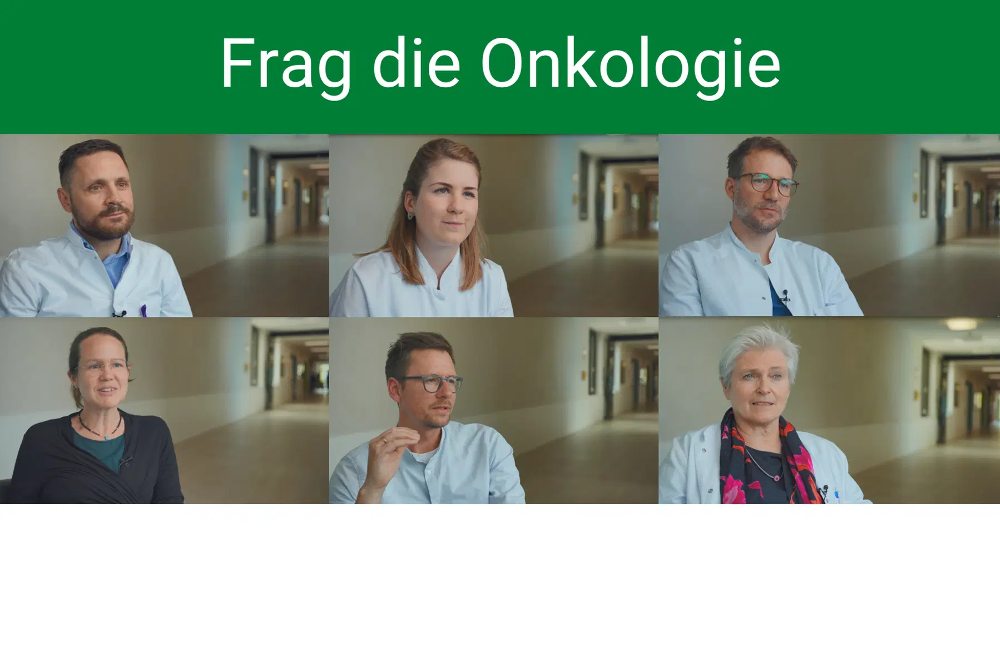 Bild: Fachexperten der Videoreihe „Frag die Onkologie“