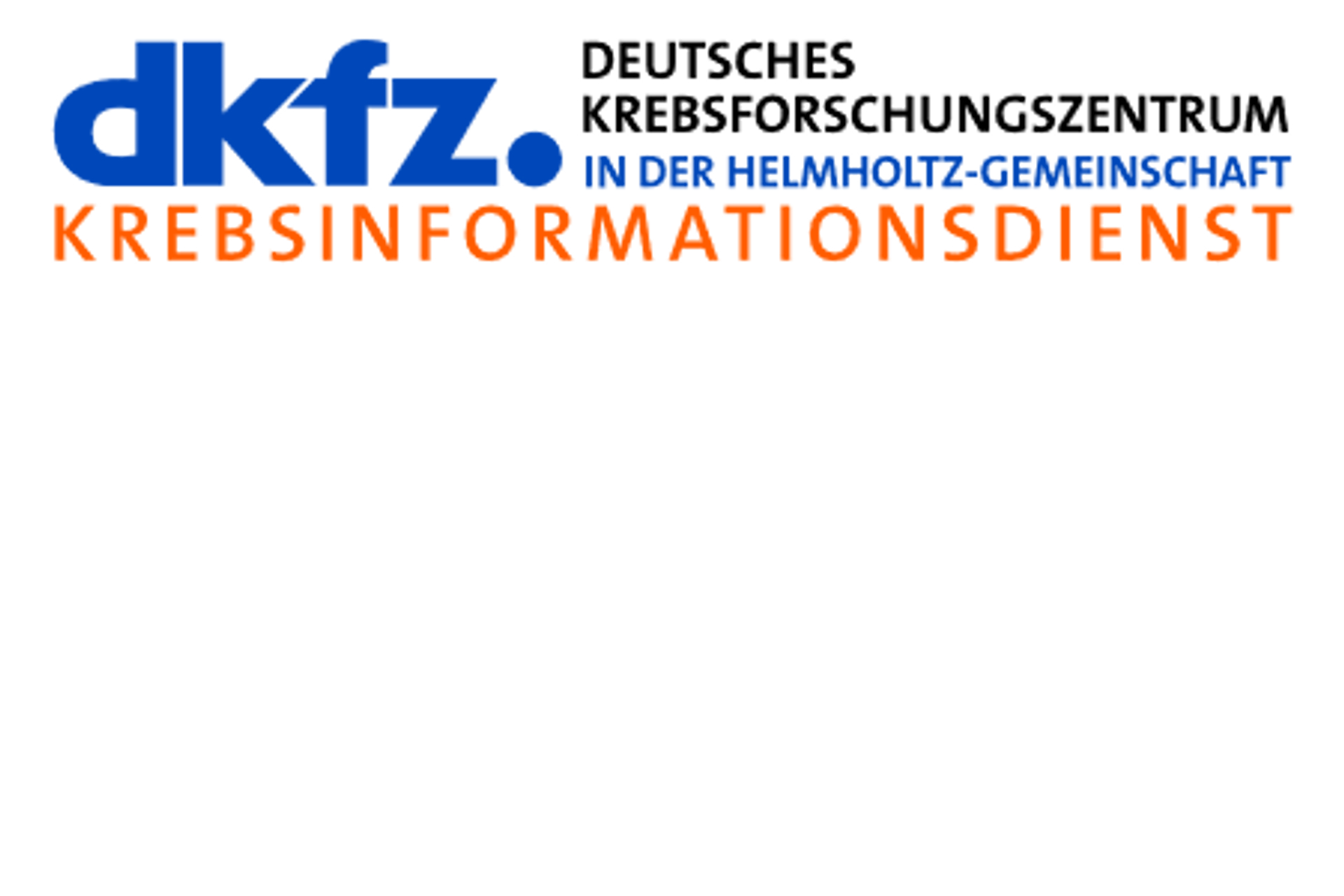 Bild: Logo Krebsinformationsdienst des Deutschen Krebsforschungszentrums