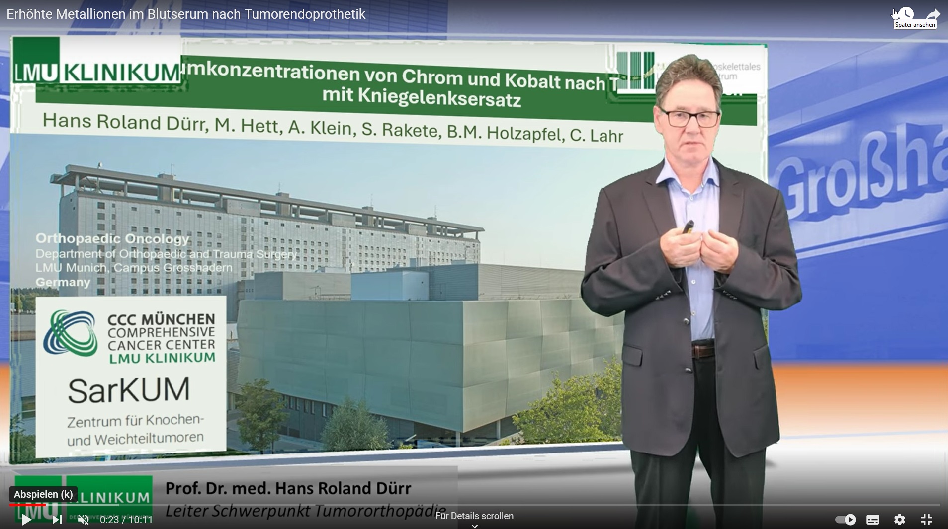 Video Studie Metallionen im Serum
