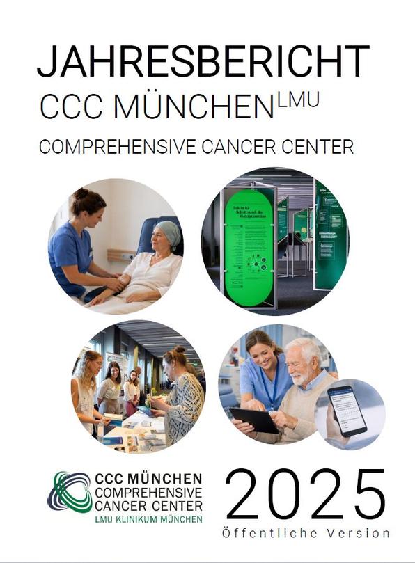 Bild: Cover Öffentlicher Jahresbericht 2025 des Comprehensive Cancer Center (CCC MünchenLMU) – Krebszentrum München