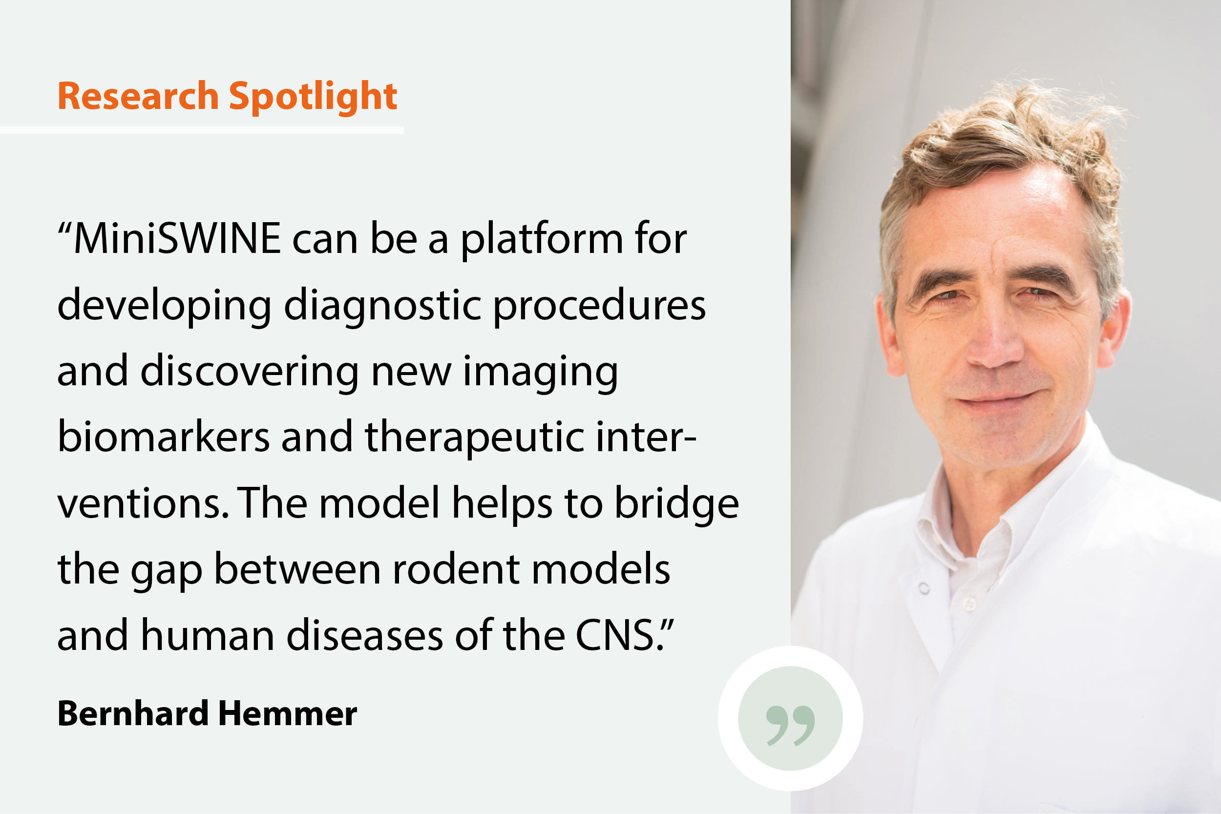  Research Spotlight: Photo of the researcher and a quote about the impact of the research