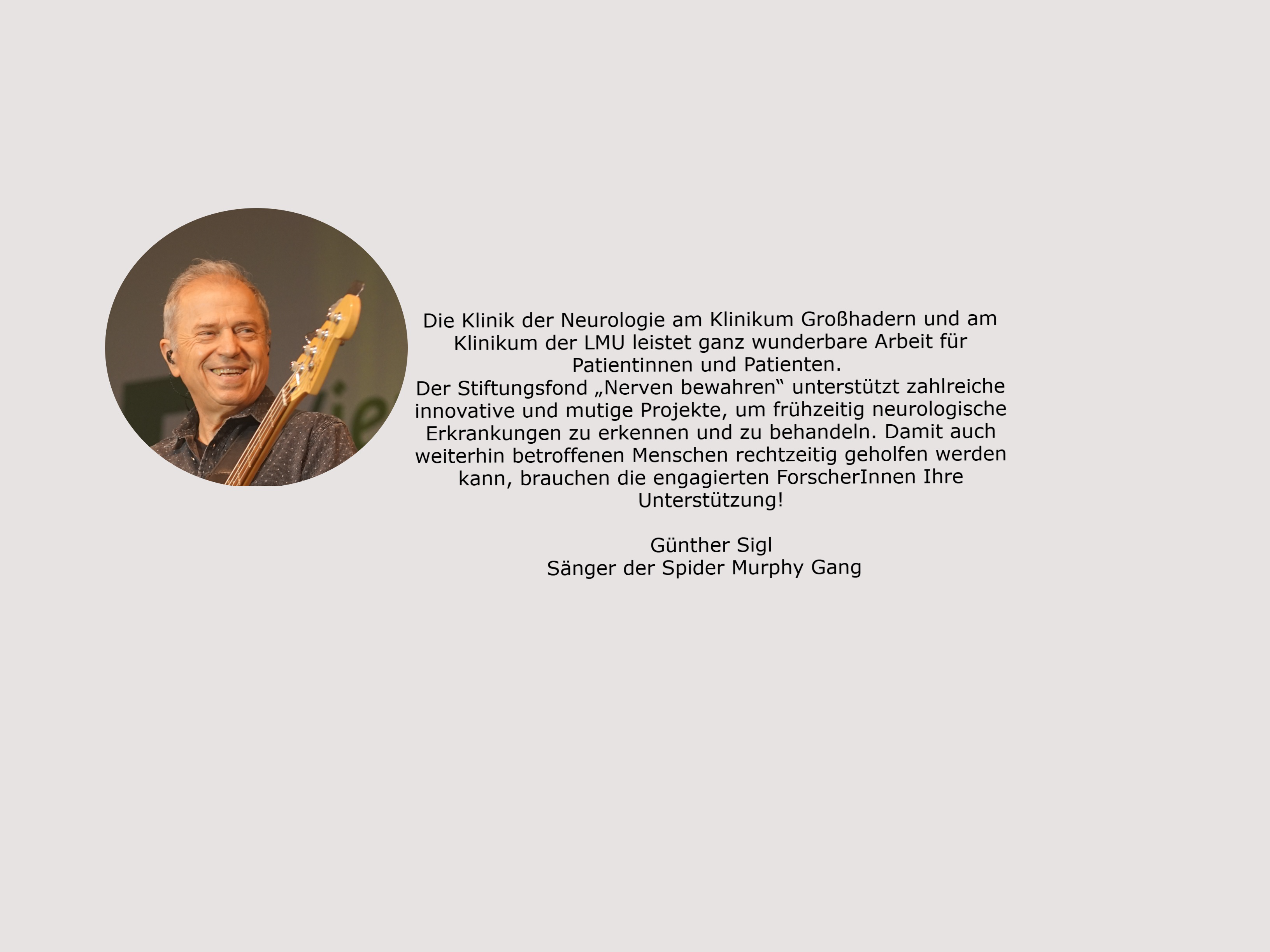 Fürsprecher Günter Sigl