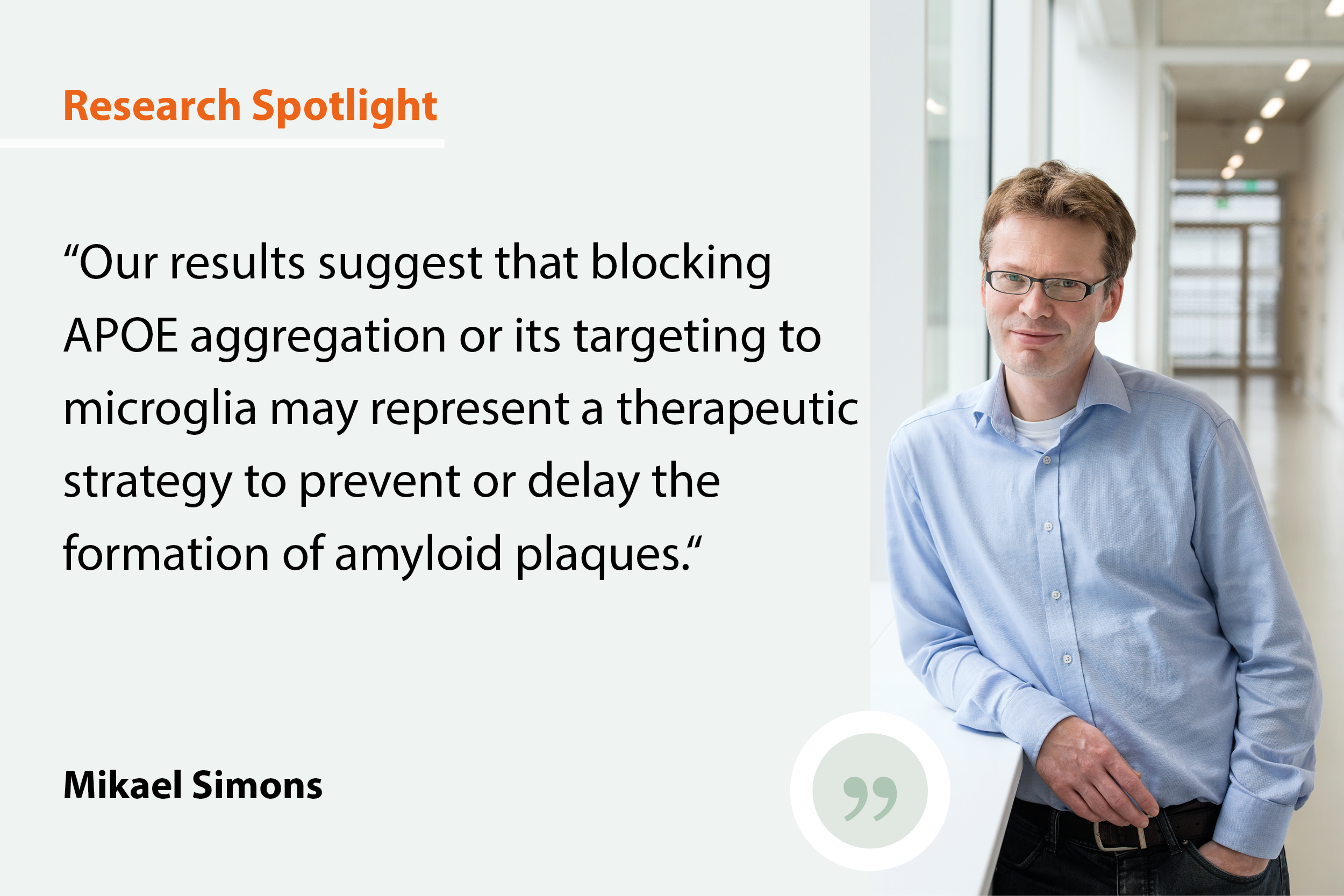 Research Spotlight: Photo of the researcher and a quote about the impact of the research