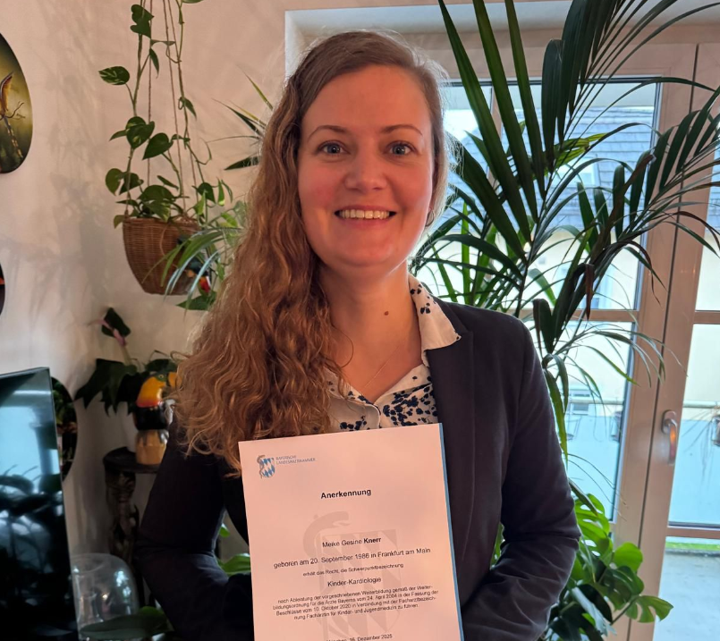  Anerkennung zur Kinderkardiologin