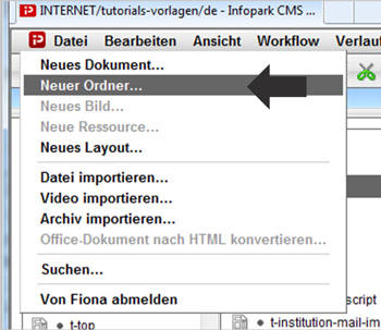 Video anlegen im WCMS-Autorensystem
