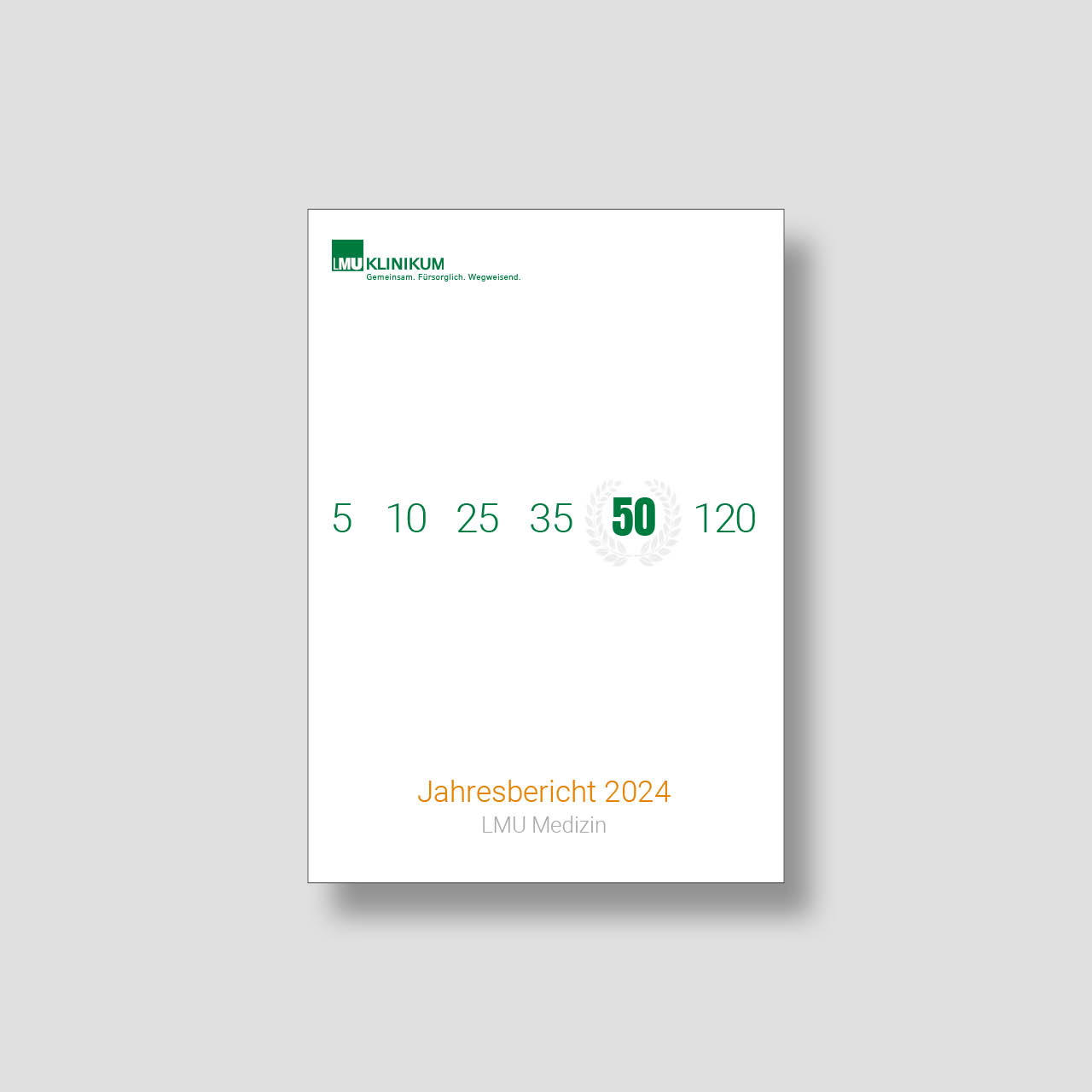 Titelseite des Jahresbericht LMU Klinikum 2024