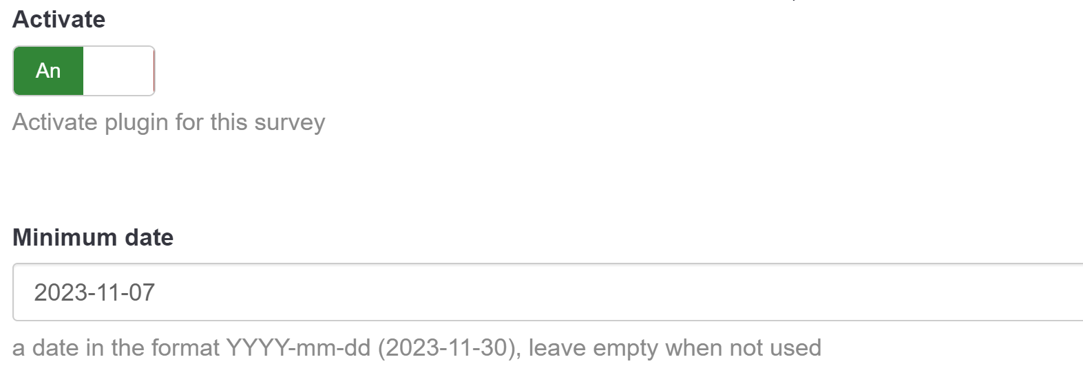 Einstellungen im Plugin Inviter