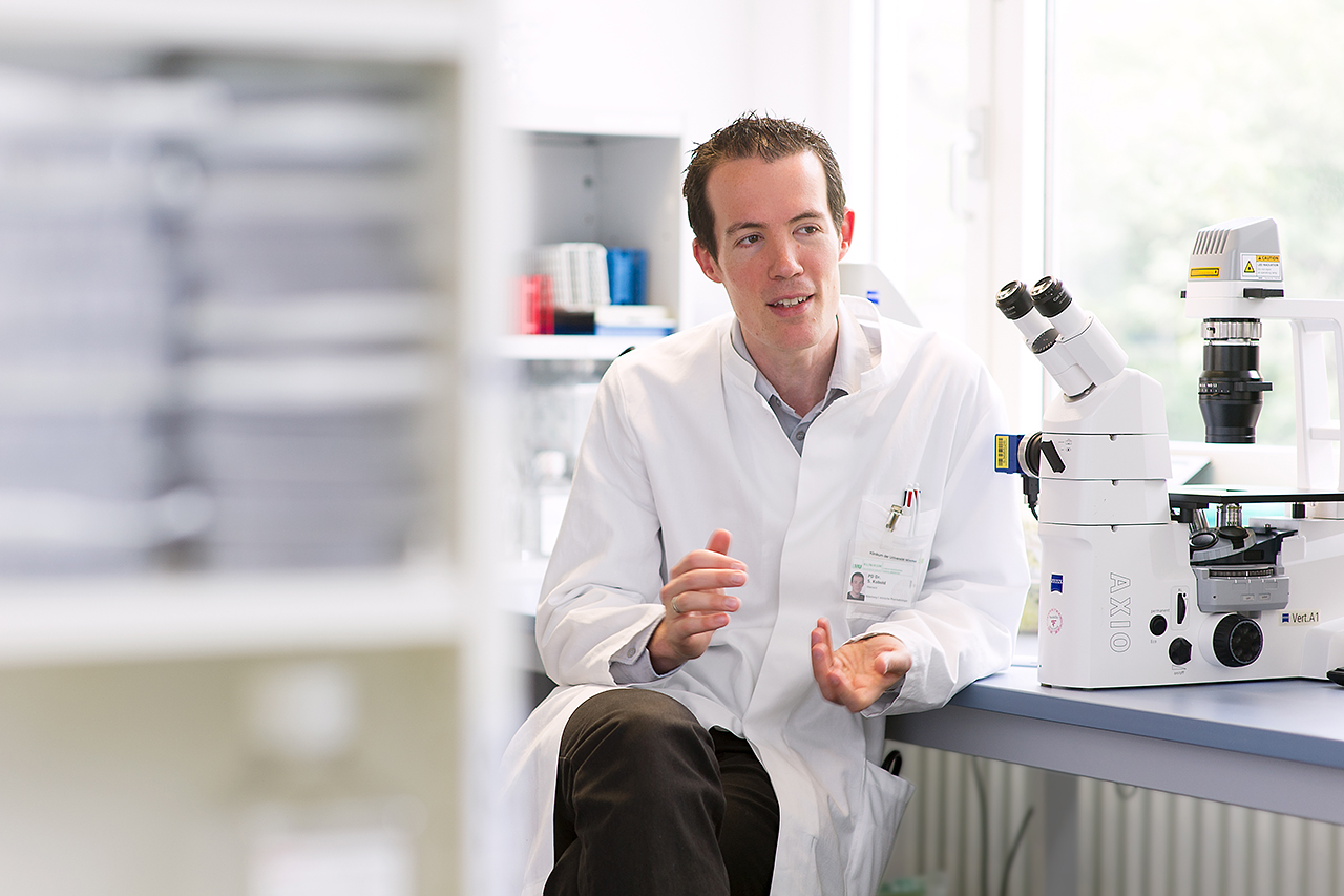 LMU Klinikum München, Institut für Klinische Pharmakologie, Prof. Dr. Sebastian Kobold forscht an CAR-T-Zellen zur Krebstherapie
