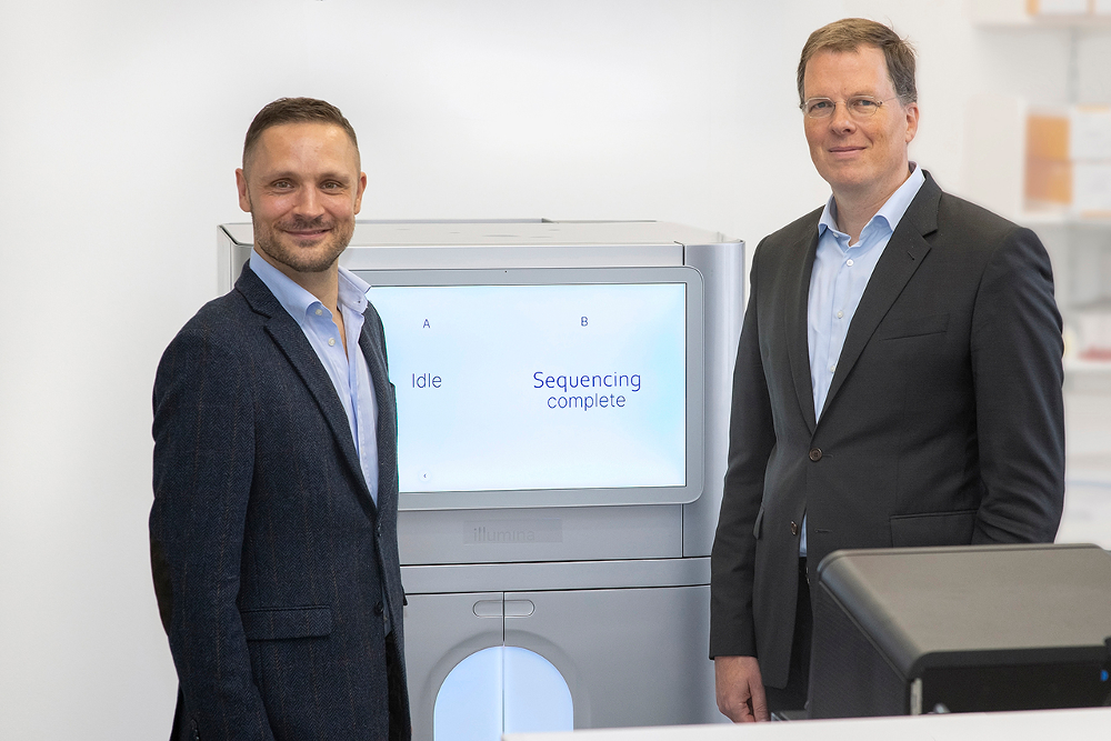Bild: Zentrumssprecher Dr. Benedikt Westphalen und Prof. Frederick Klauschen