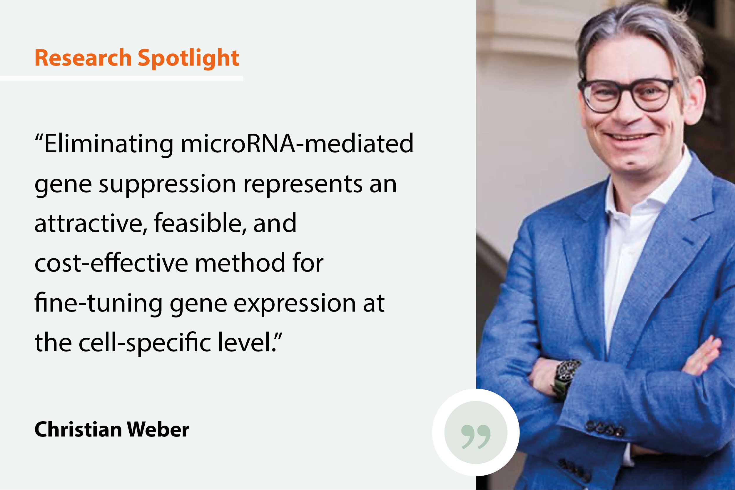  Research Spotlight: Photo of the researcher and a quote about the impact of the research