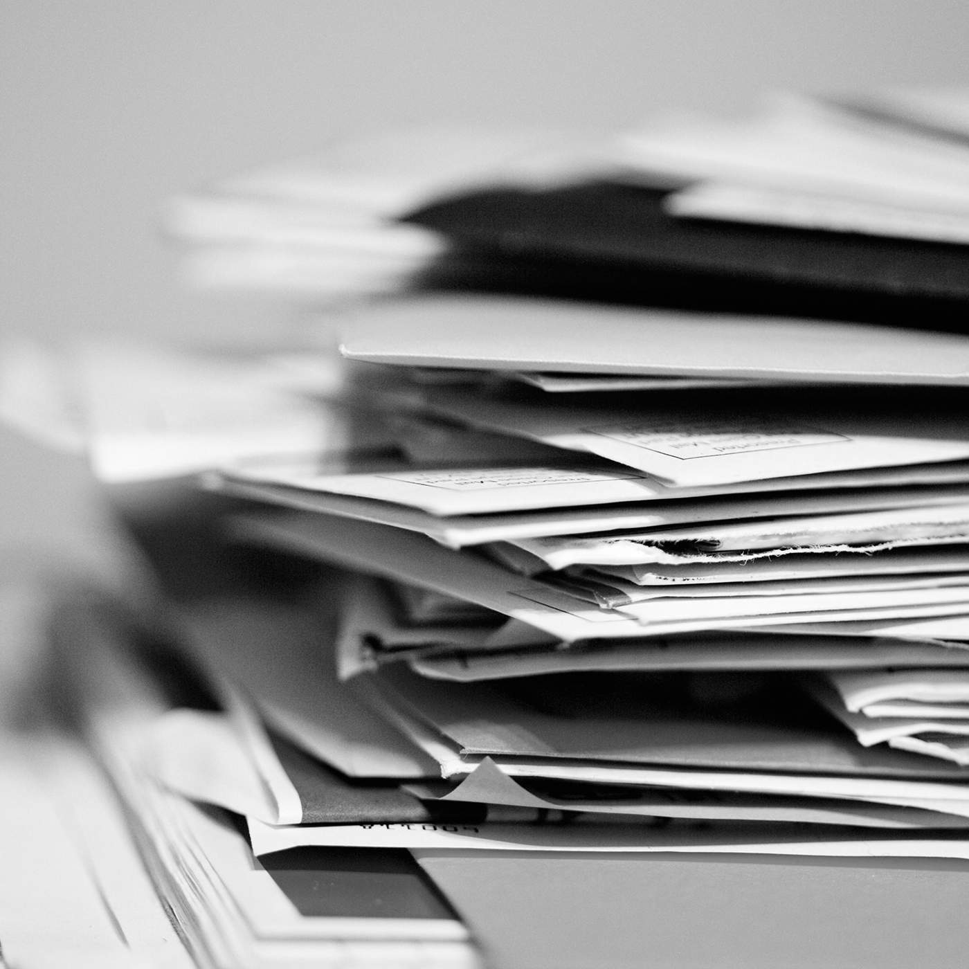  A pile of papers and folders