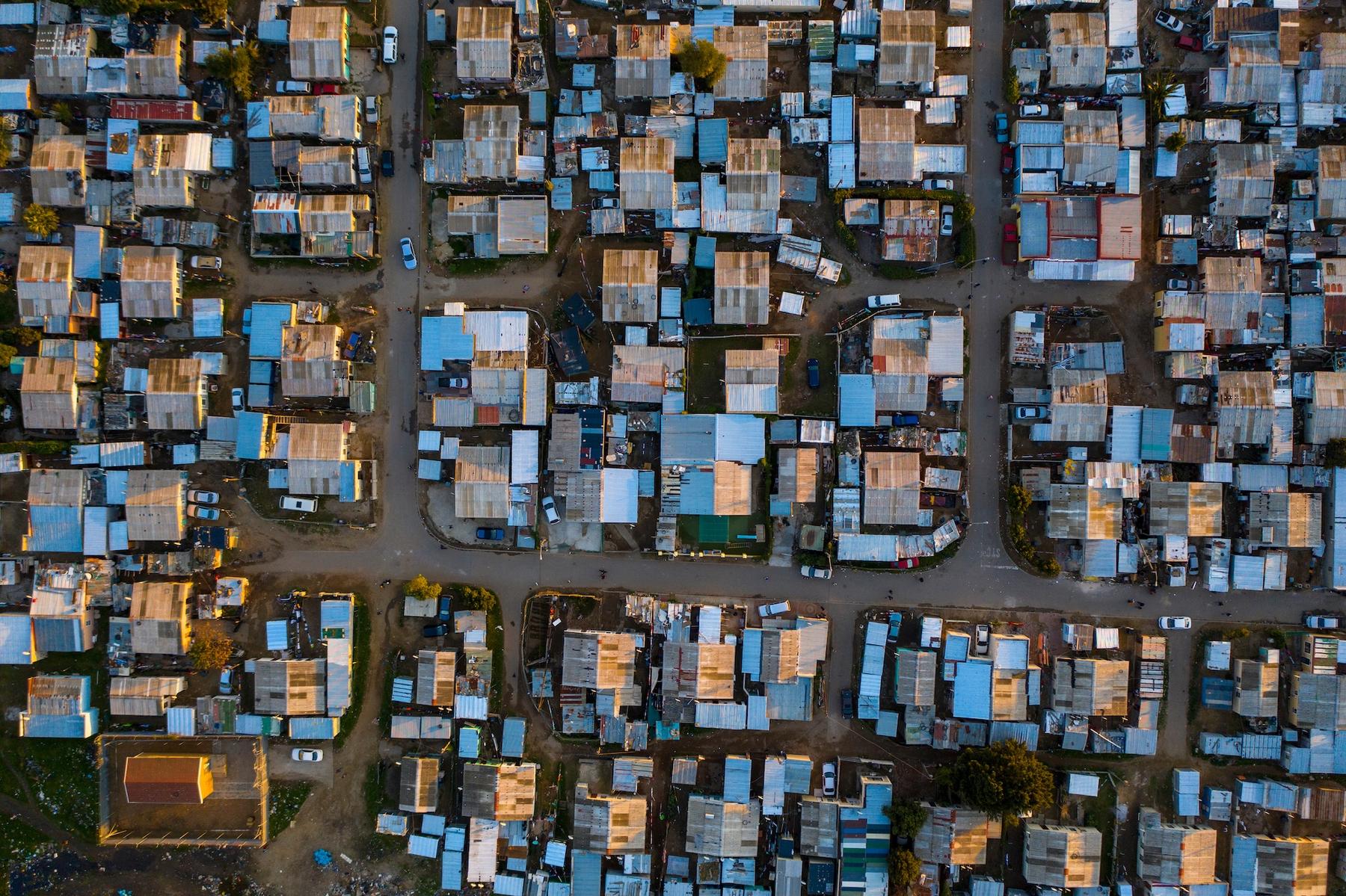 Luftaufnahme Township