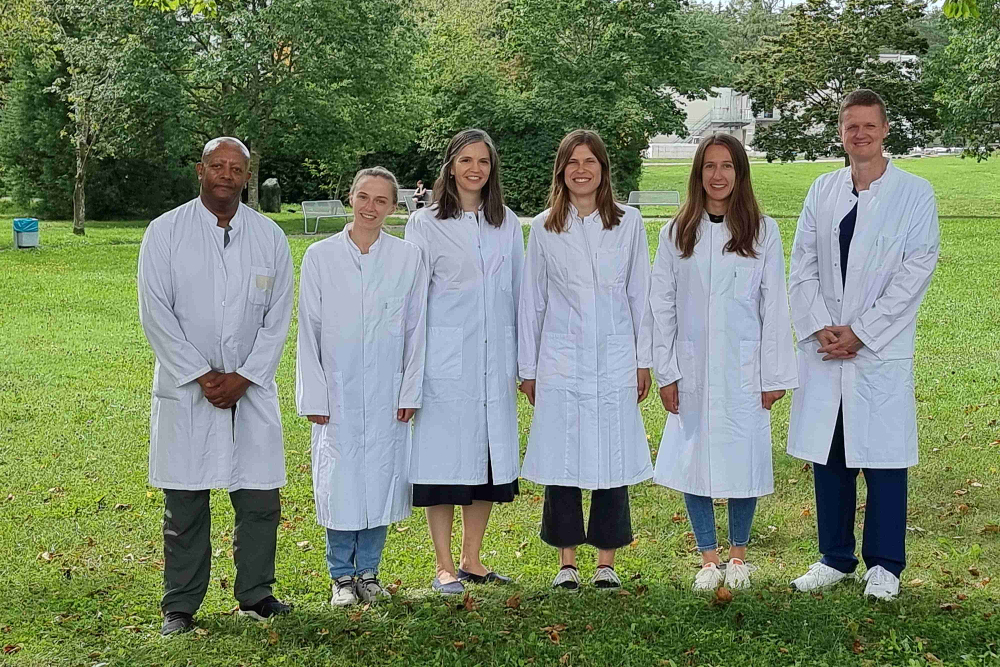 Teamfoto 2024 AG Prof. Spiekermann: Biologie und zielgerichtete Therapie akuter Leukämien