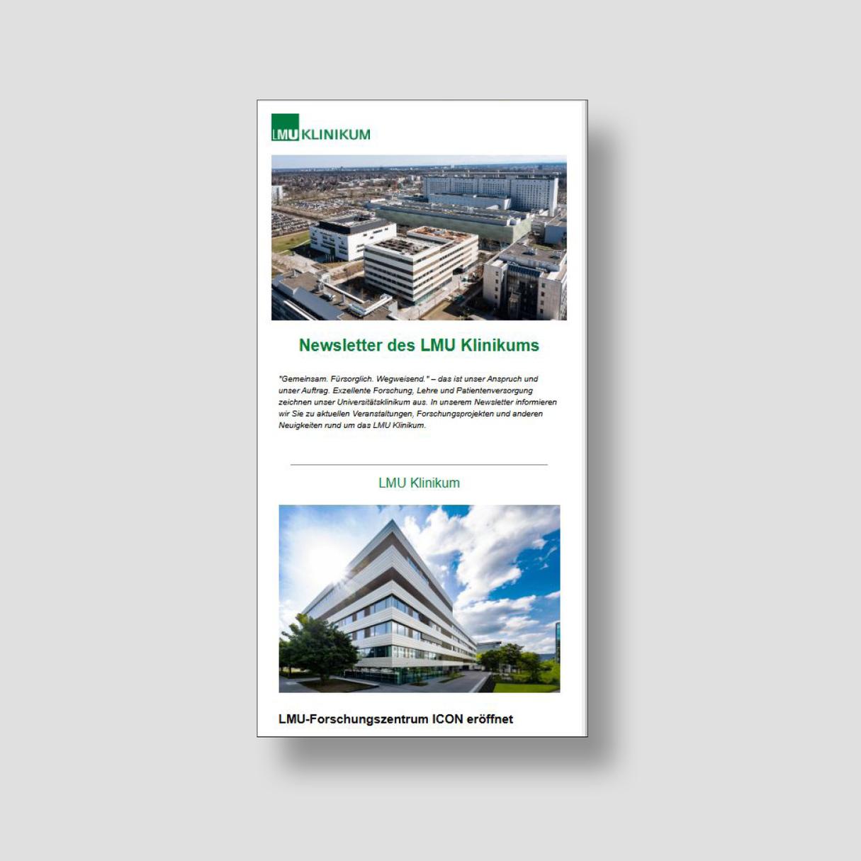 Auszug aus Newsletter des LMU Klinikums