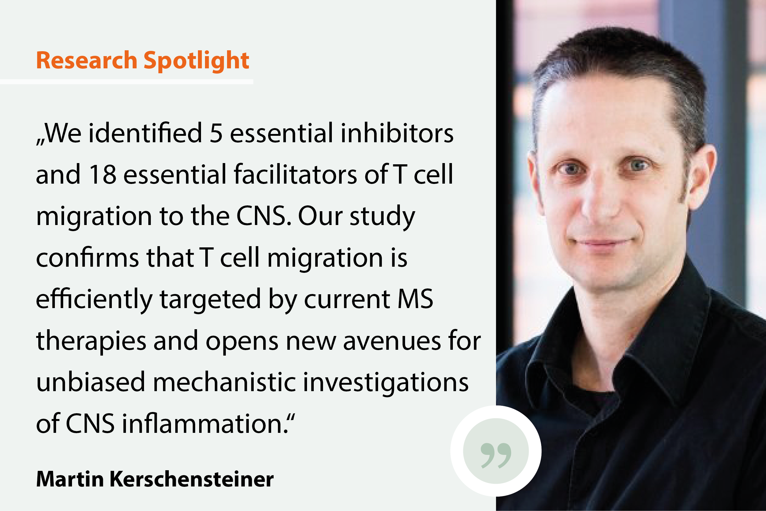  Research Spotlight: Photo of the researcher and a quote about the impact of the research