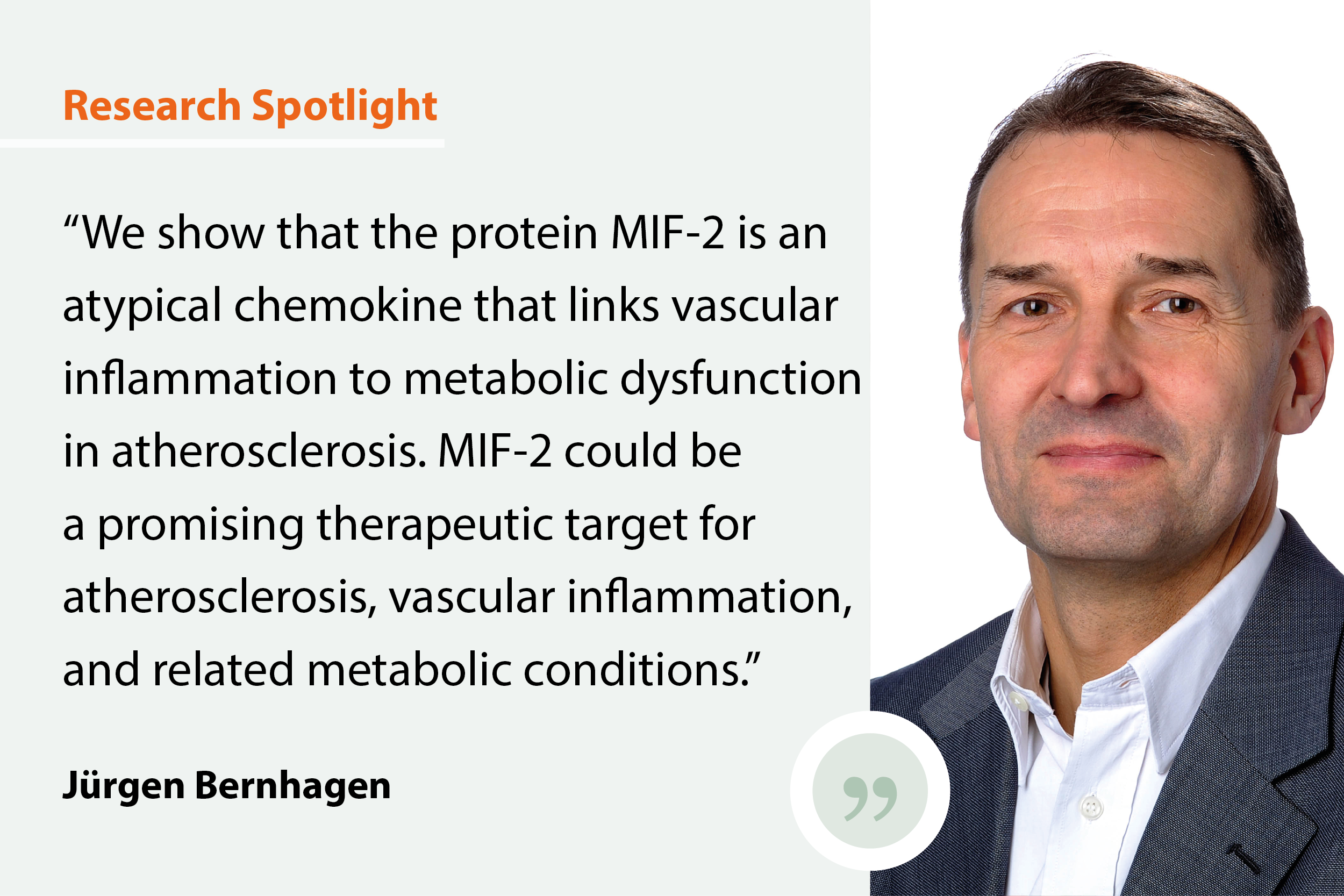  Research Spotlight: photo of researcher with citation on impact of research