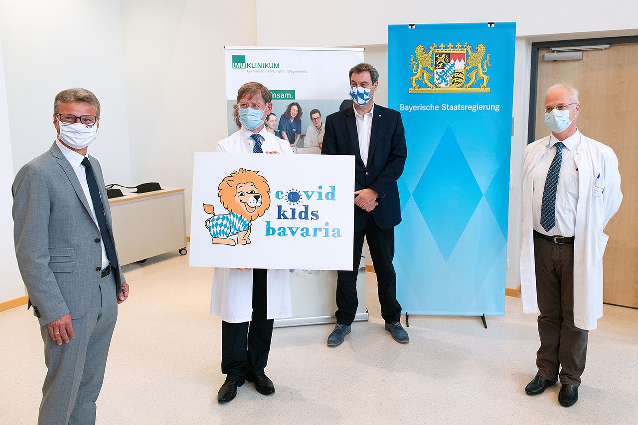 Pressefoto zum Start der Studie COVID Kids Bavaria